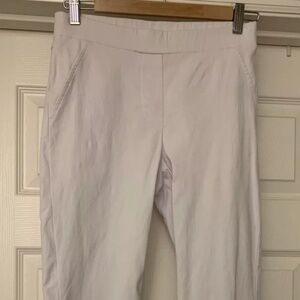 Rafaella White Stretch Capri Pants Size 4
